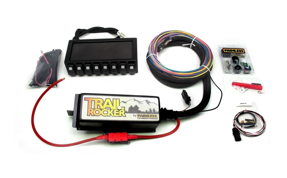 Trail Rocker System Kit; w/Dash Mounted Panel; Prewired Switches For Up To Eight Accessories;