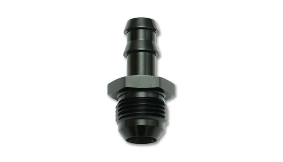 Vibrant Performance - 11211 - Male AN to Hose Barb Straight Adapter Fitting; Size: -6AN Hose Size: 5/16 in.