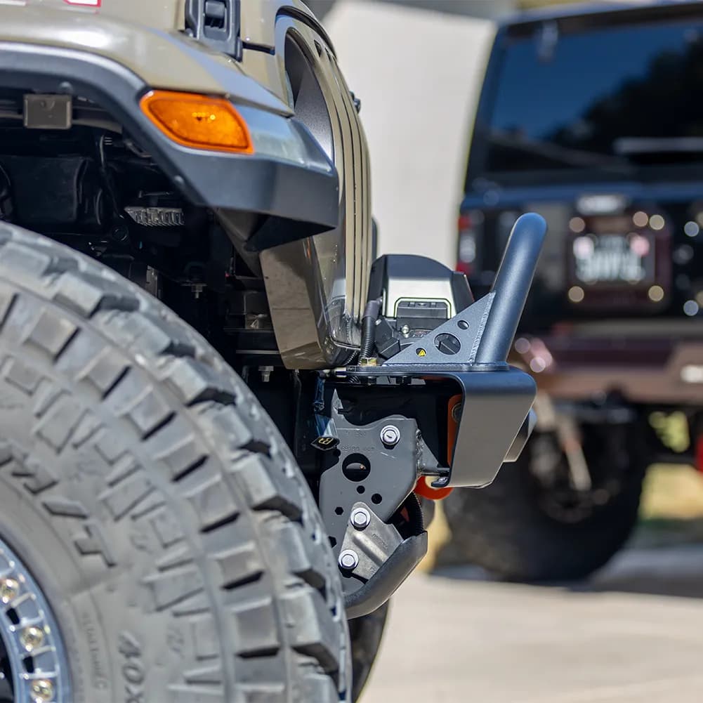18c Wrangler Legacy Front Bumper With Hoop Raw