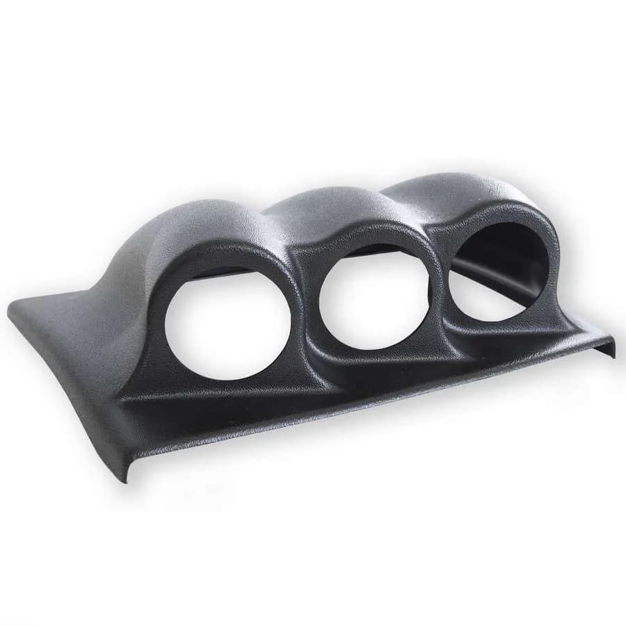 Autometer 5380 Gauge Mount, Direct Fit Dash Top, Triple, 2 1/16, Wrangler JK 07-10