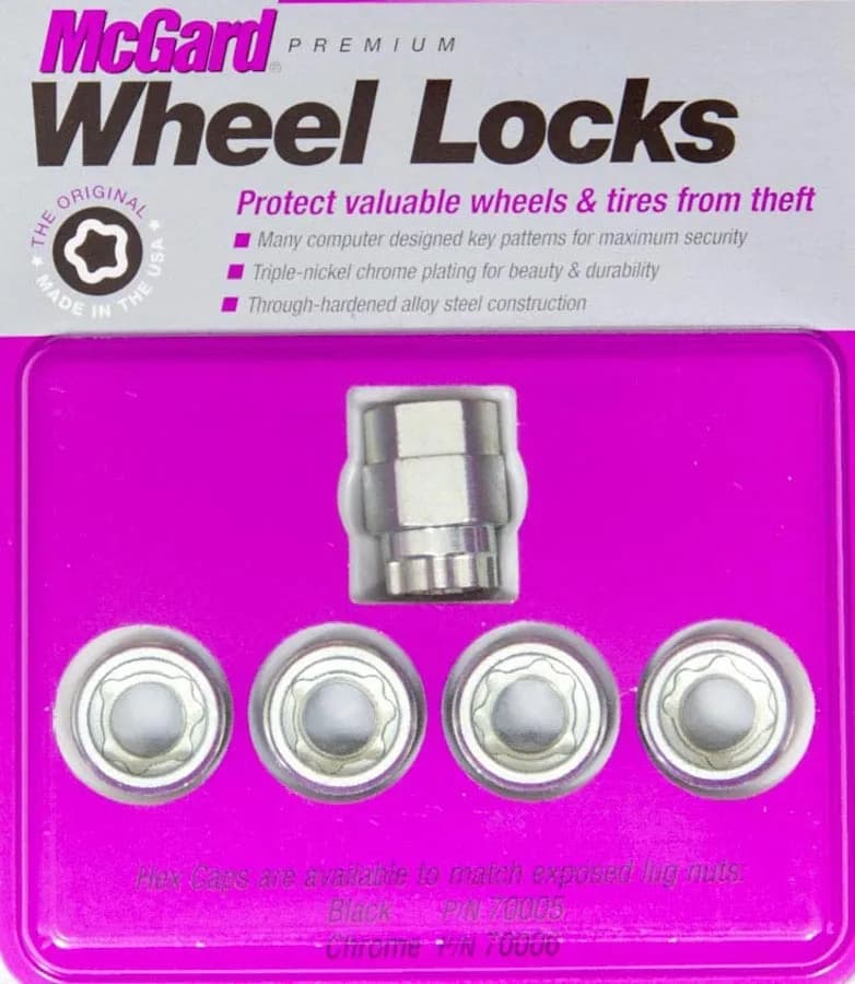 Wheel Lock Set M14x1.5 Nut Uhc (Under Cap) Cone Seat 22mm Hex .893 in Oal