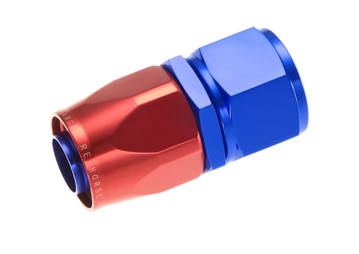 20 an Straight Aluminum Hose Endred/Blue