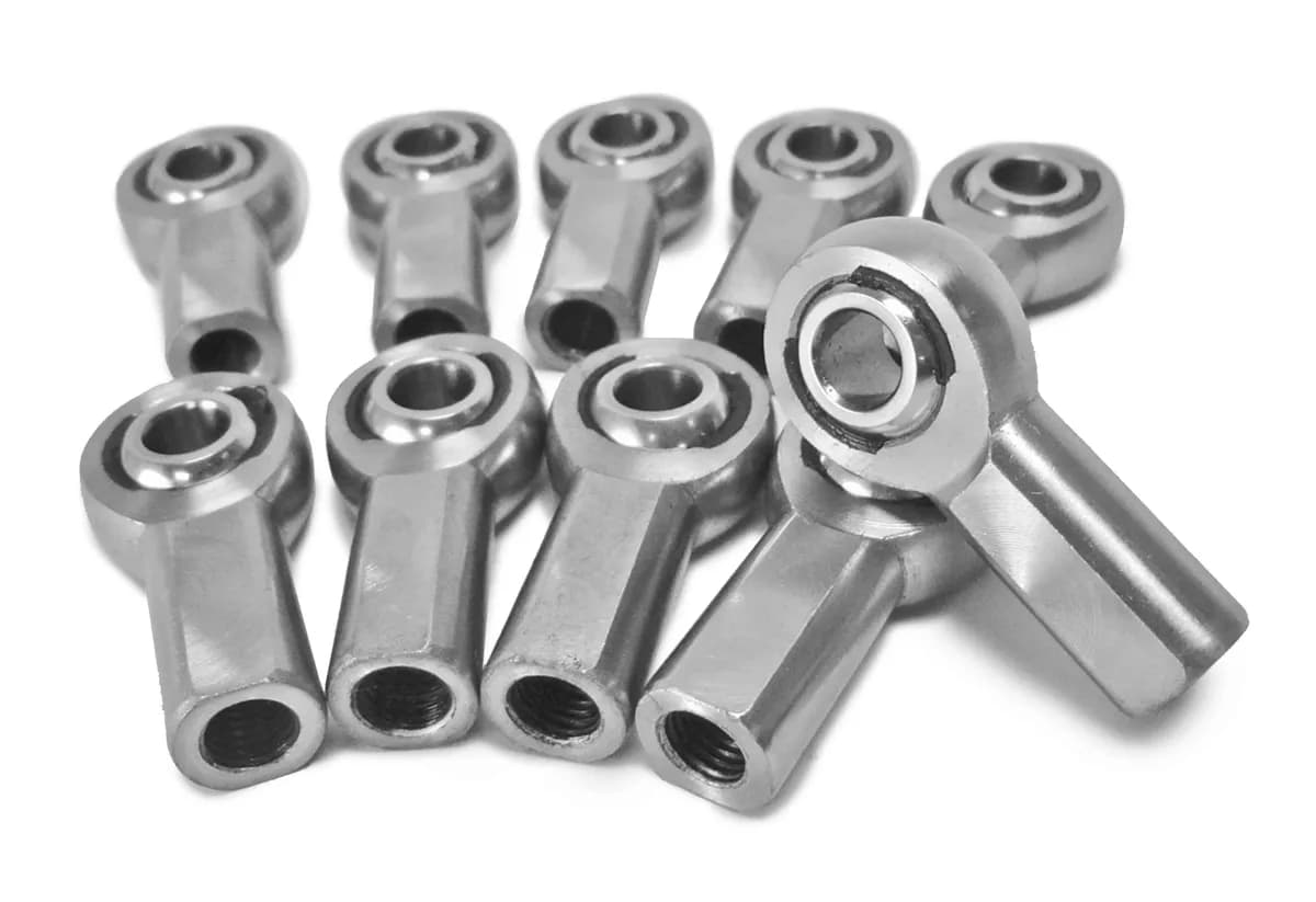 Steinjäger Inch Female Rod Ends Carbon Steel, Nylon Race 5/16-24 RH 10 Pack