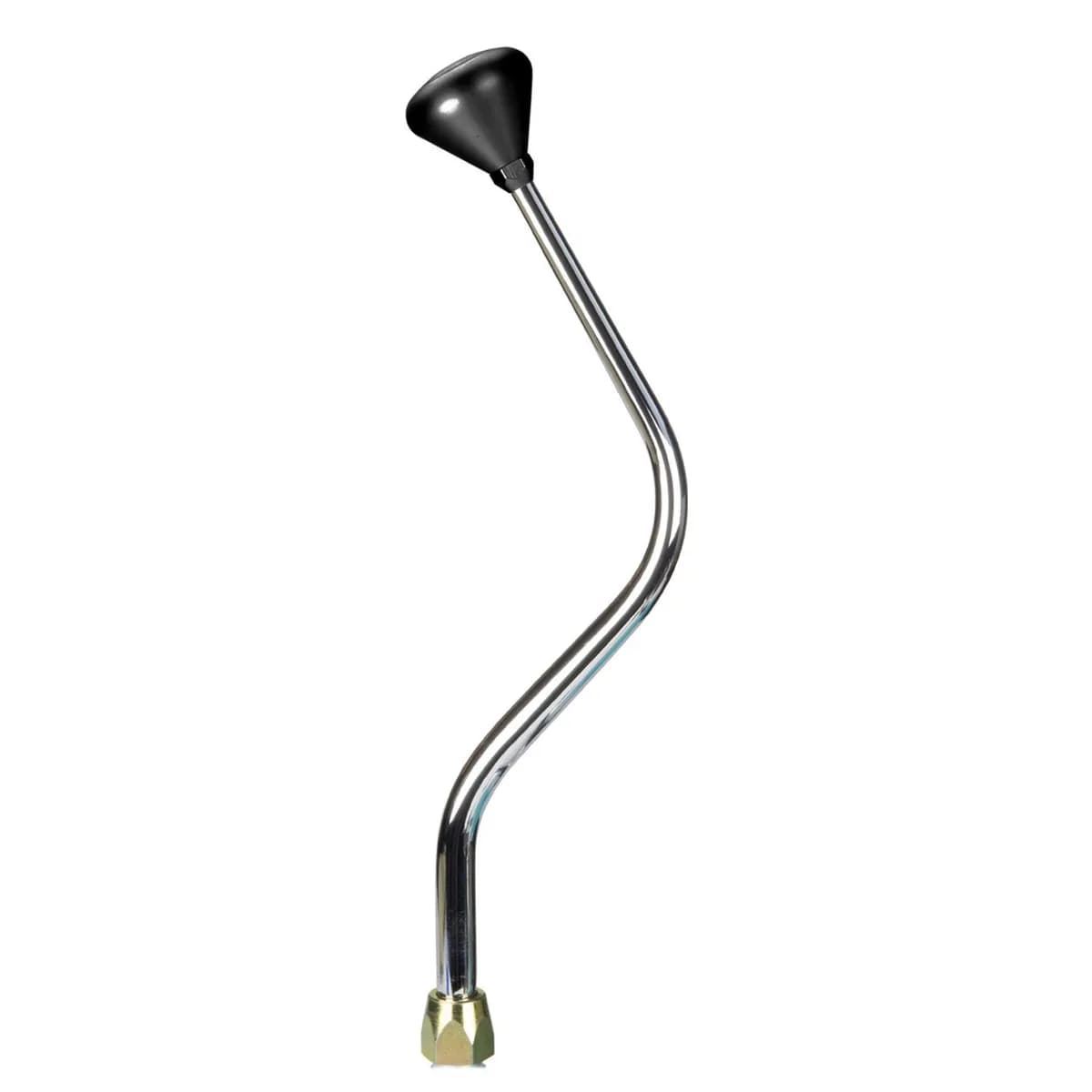 es Shifter gm 4l80 Chrome 16in Bench Bend Lever Mushroom Black Knob