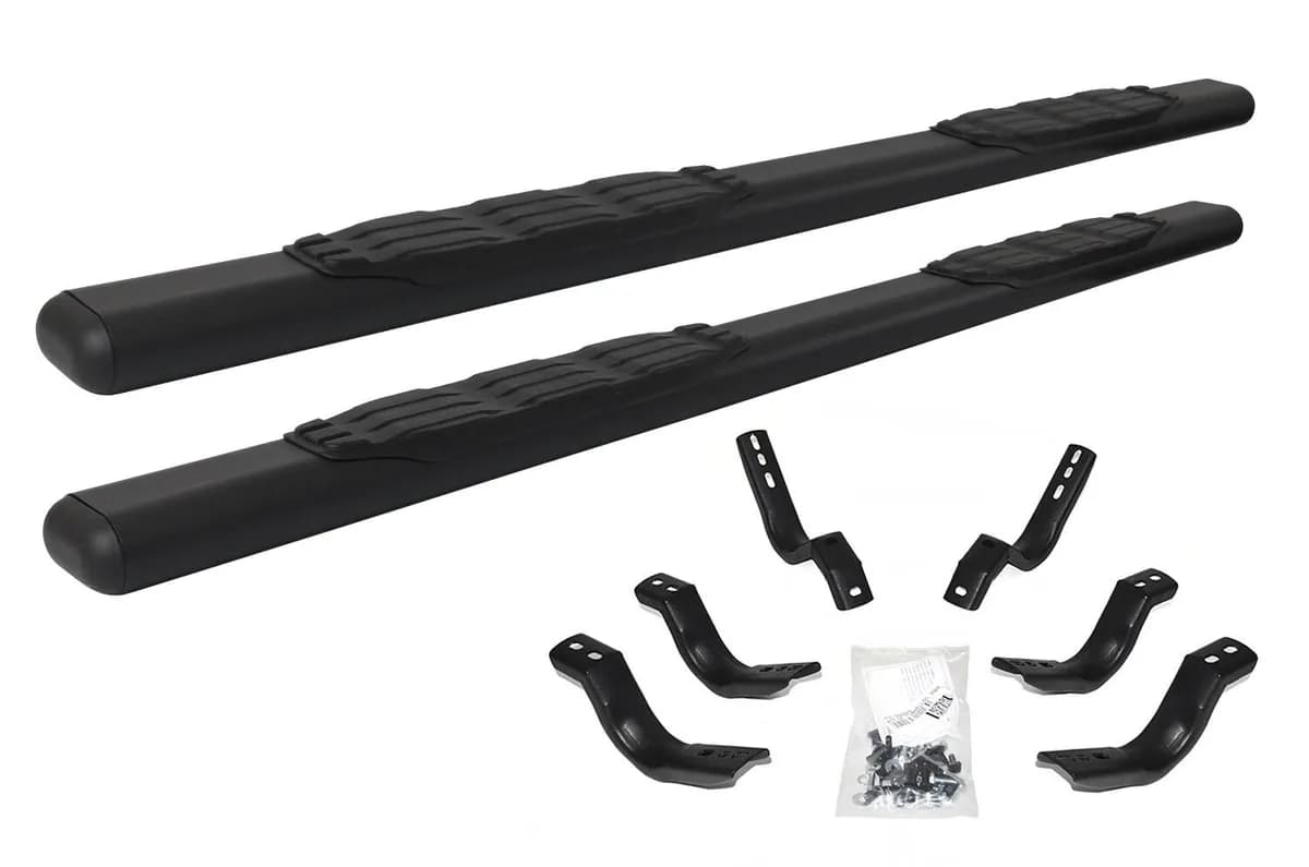 Go Rhino 105435187T - 5 1000 Series Side Steps with Mounting Brackets Kit - Textured Black