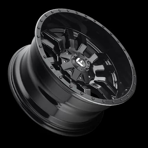 Aluminum Wheels 17X9 Sledge D596 5 On 114.3/5 On 127 Matte Black/Gloss Black Lip 78.1 Bore -12 Offset Fuel Off Road Wheels