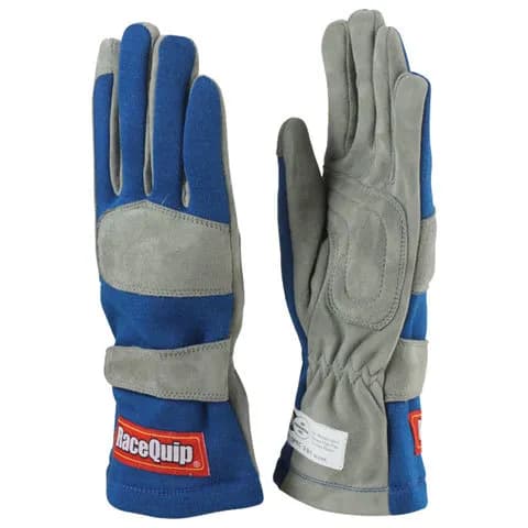 351 Series 1 Layer Nomex Race Gloves Sfi 3.3/ 1 Certified; Blue Xlarge