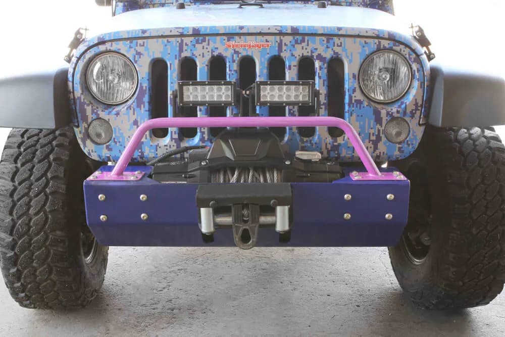 Steinjäger Bumpers Wrangler JK 2007-2018 Bumper Light Bar, Short Pinky