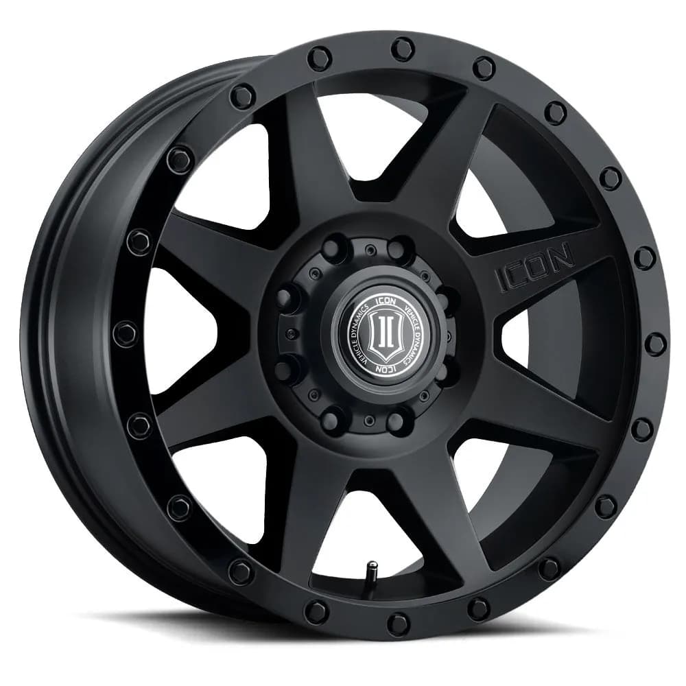 ICON Alloys Rebound HD, Double Black, 18 x 9 / 8 x 180, 12mm Offset, 5.5" BS
