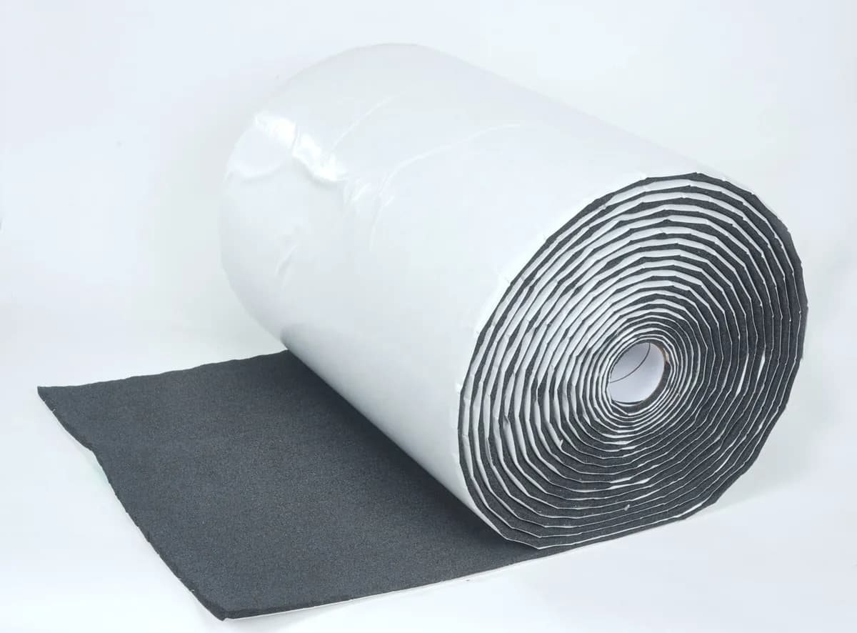 1 Roll of 24 in x 50 ft 1/2 in Silencer W/Pres Sens Adhesive. Total 100 Sqft.