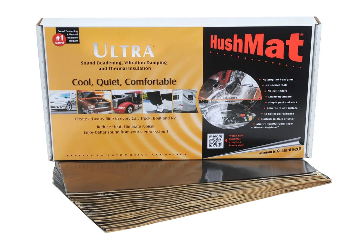 Hushmat Ultra Floor/Dash Kit 20 12in x 23in Sheets 39 Sq. Ft. Black