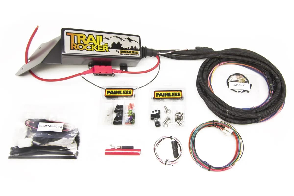 Trail Rocker System Kit; w/o Switch Box; Incl. Switches/Fuse/Relay Center/Switch Control Pigtail/Ignition Pigtail/Hardware/Power And Ground Terminal Kit;