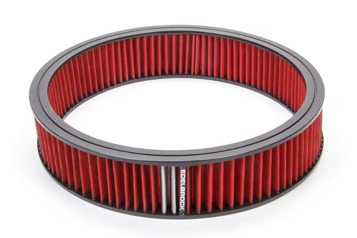 Edelbrock 43666 Pro-Flo 14 Round Air Cleaner Element Only (Red)