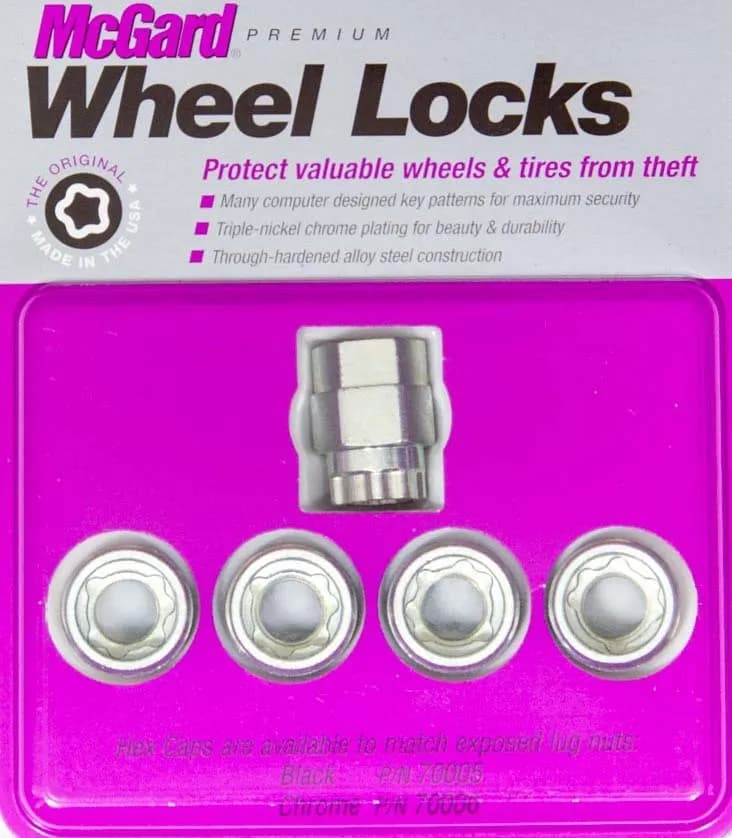 Wheel Lock Set M14x2.0 Nut Uhc (Under Cap) Cone Seat 13/16 Hex .893 in Oal