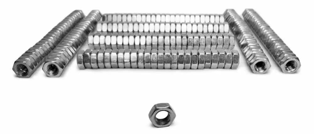 Nuts Bulk Jam M8 x 1.25 RH 200 Pack Class 4 Plated Zinc Silver