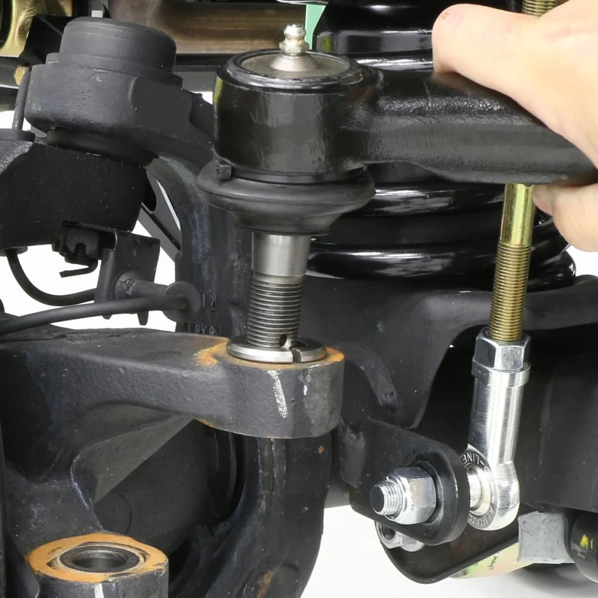 Currectlync Steering System 07-18 Wrangler JK w/Flipped Drag Link 1 1/2 Inch Diameter Tube Tie Rod/Forged Drag Link/Forged Tie Rod Ends Premium Jam Nuts And Adjuster RockJock 4x4