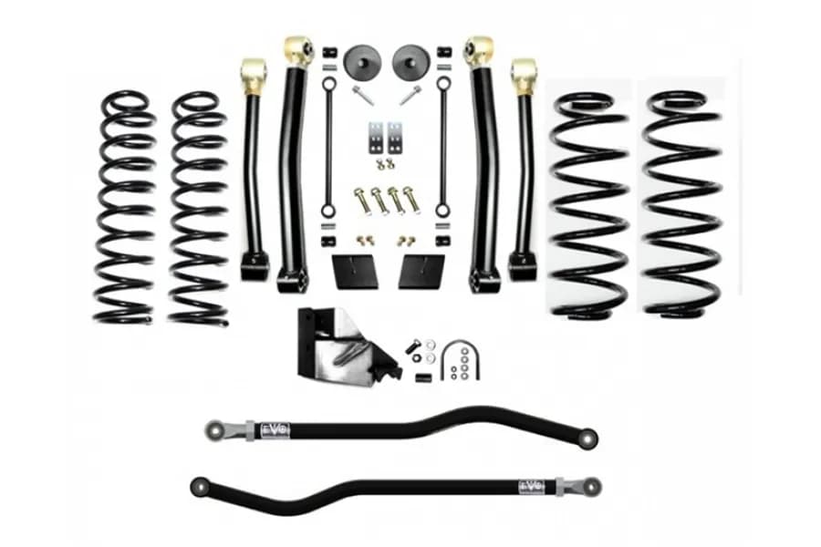 EVO Manufacturing 4.5in Enforcer Lift Kit, Stage 3 PLUS - No Shocks - JL