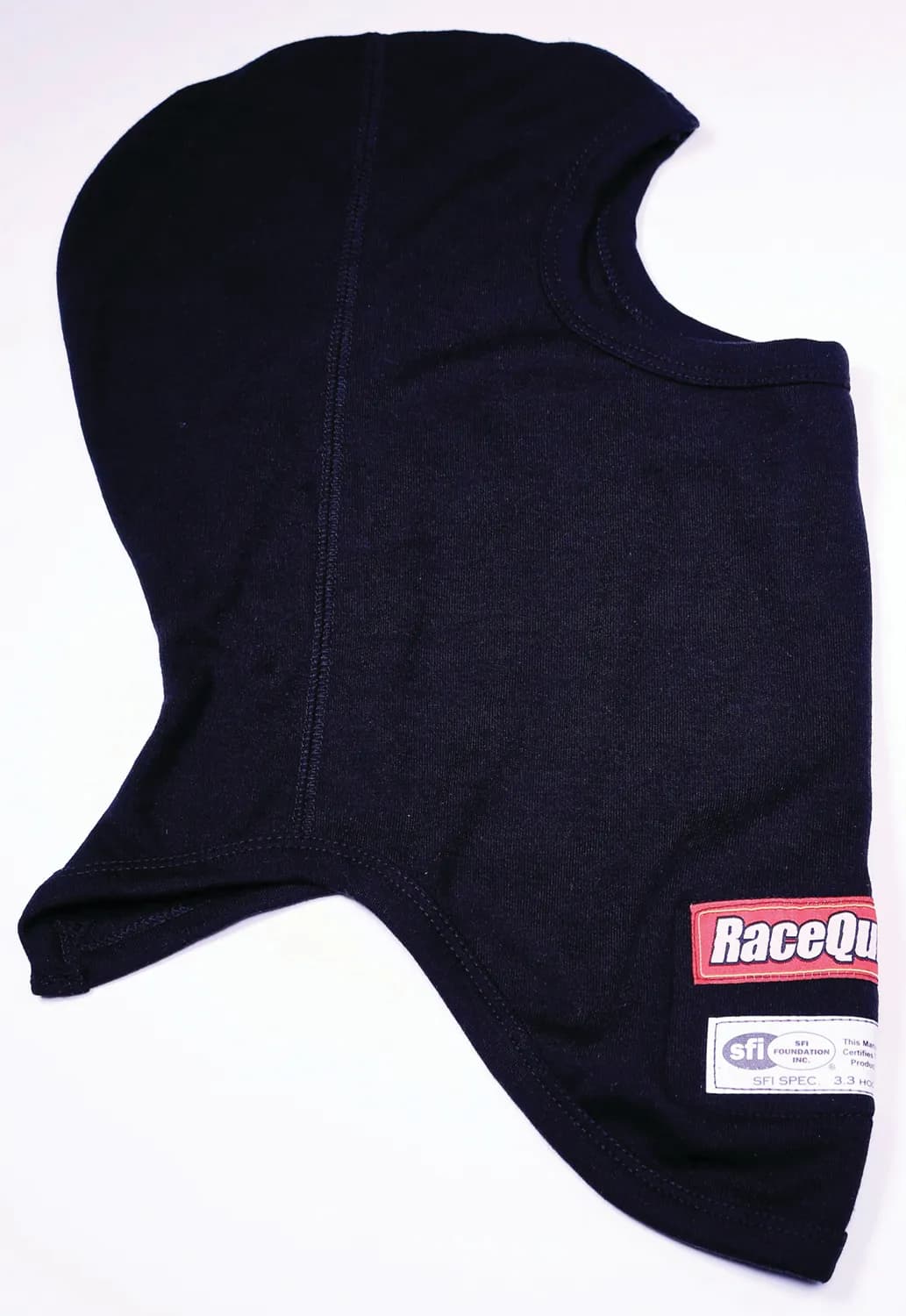 Sfi 3.3 Fire Retardant (Fr) Underwear Head Sock Balaclava Two Layer Hood Black