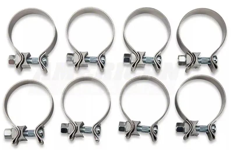 2011-2014 Mustang V6 Mid Muffler Cat Back Exhaust System M-80 Mufflers 409 Stainless Black Powder Coated Tips Pypes Performance Exhaust