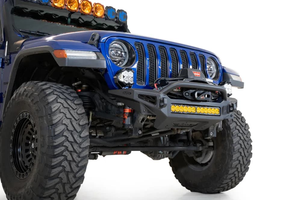 1823 Jeep Wrangler Jl/Jt Rock Fighter Front Bumper License Plate Bracket