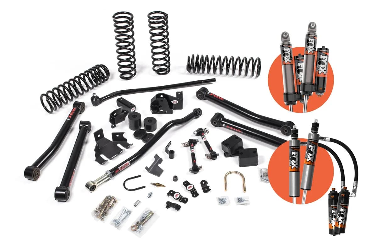 0718 Jeep Wrangler JK 4dr 3.5in Jkonnect Lift Kitfox 2.5 Pes R/R Dsc Shocks