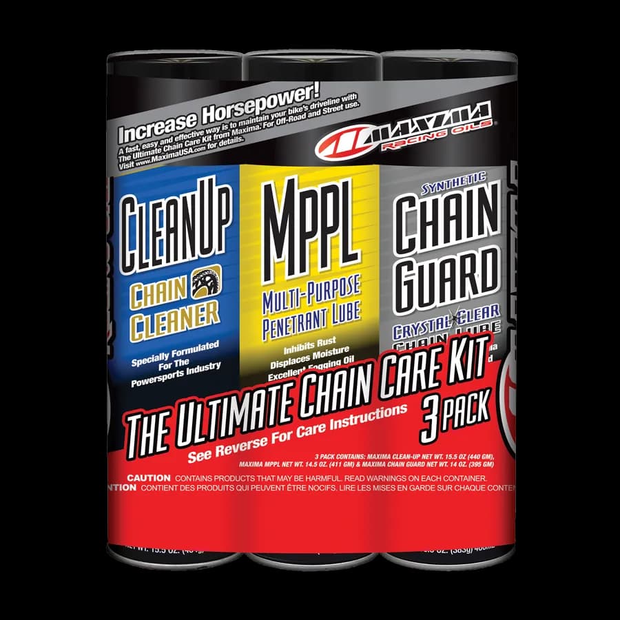 Syn Chain Guard Care Combo Kit Chain Cleaner/Penetrant Lube/Chain Guard 3pack