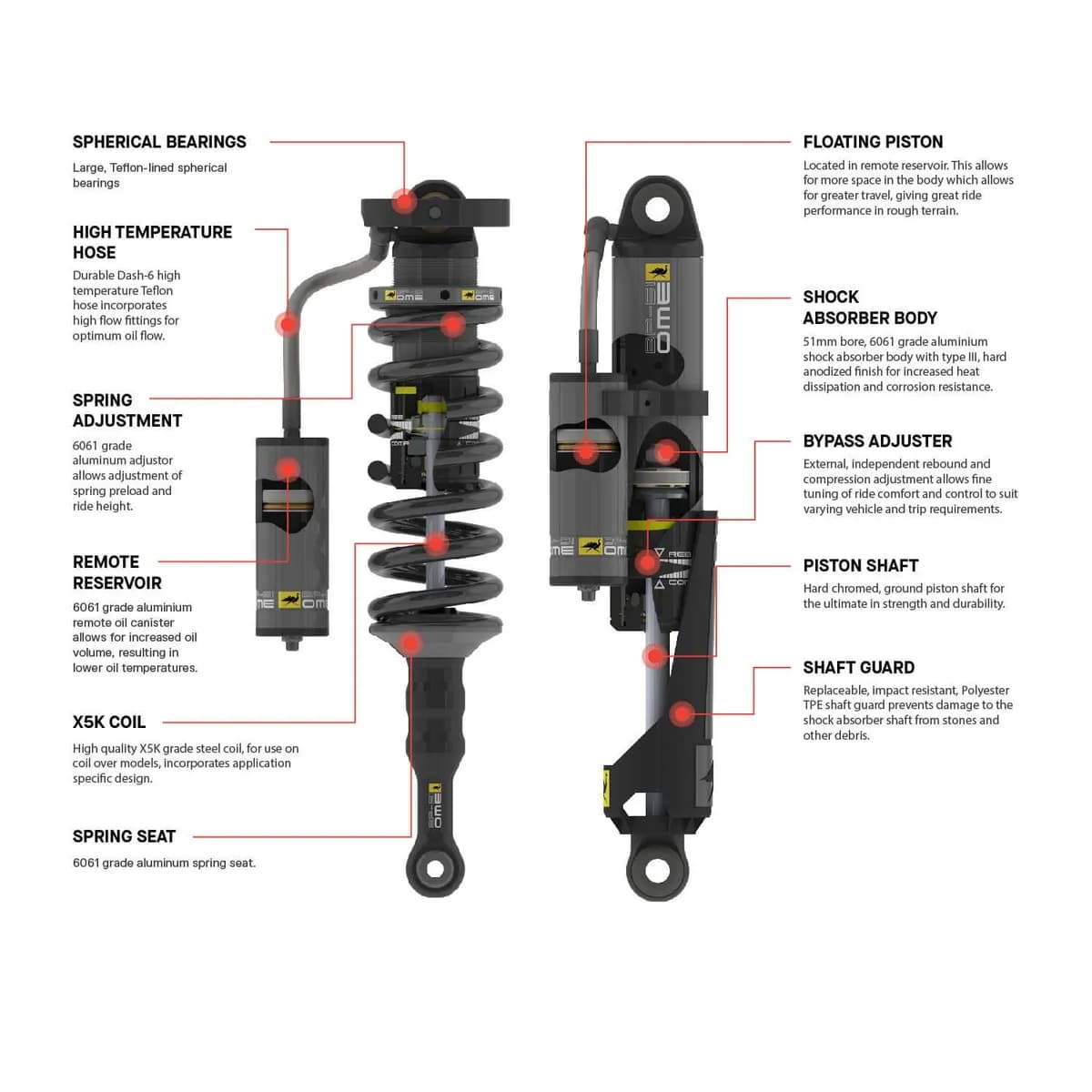Old Man Emu - 4202K - BP51 Kit FR 2 in/0-330 lb, RR 2 in/0 lb
