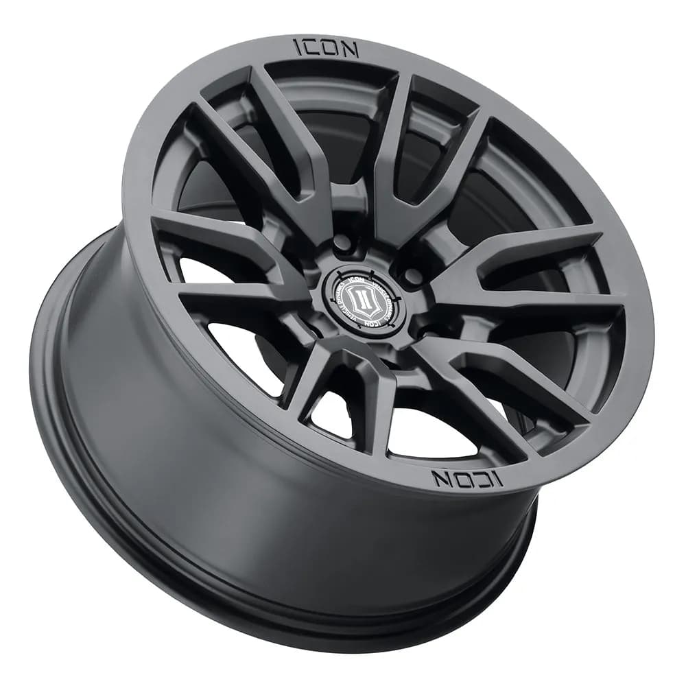Icon Vehicle Dynamics Vector 6, 17x8.5 6x5.5, Satin Black - Bronco 2021+