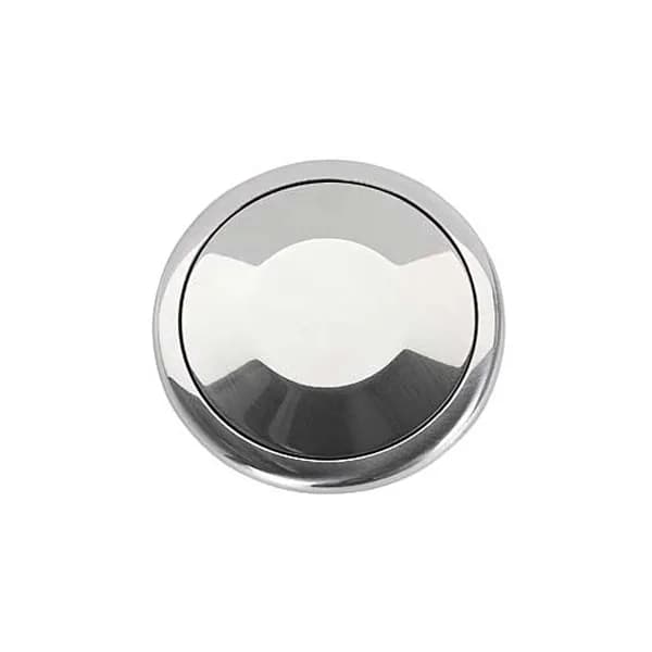 Horn Button; Fits w/MK4/9 Wheel Steering; Aluminum Covered; Double Contact; Smooth; Polished;