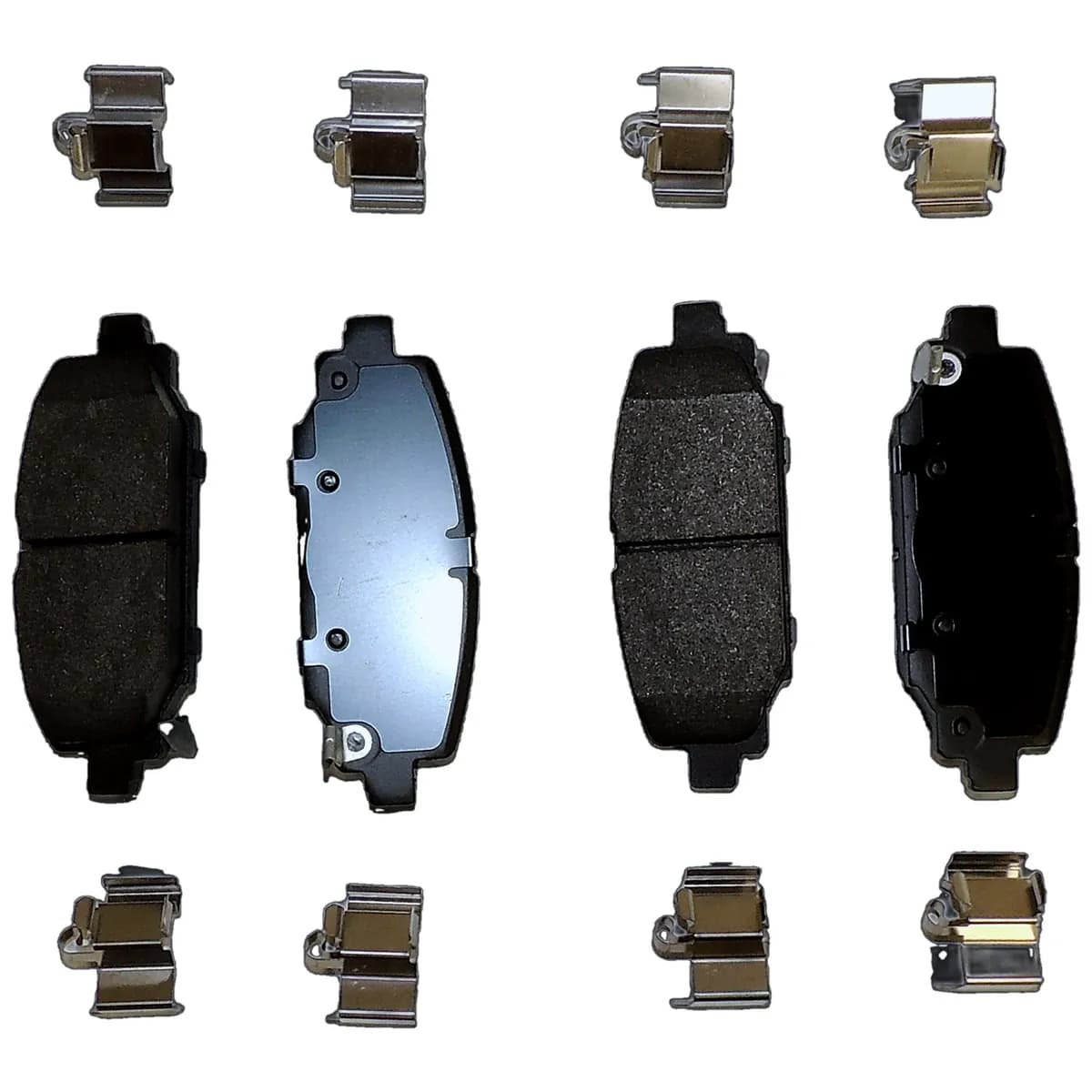 Disc Brake Pad; Rear; Includes Brake Pads and Springs; w/ 12.9 in. Rear Brake Rotors;