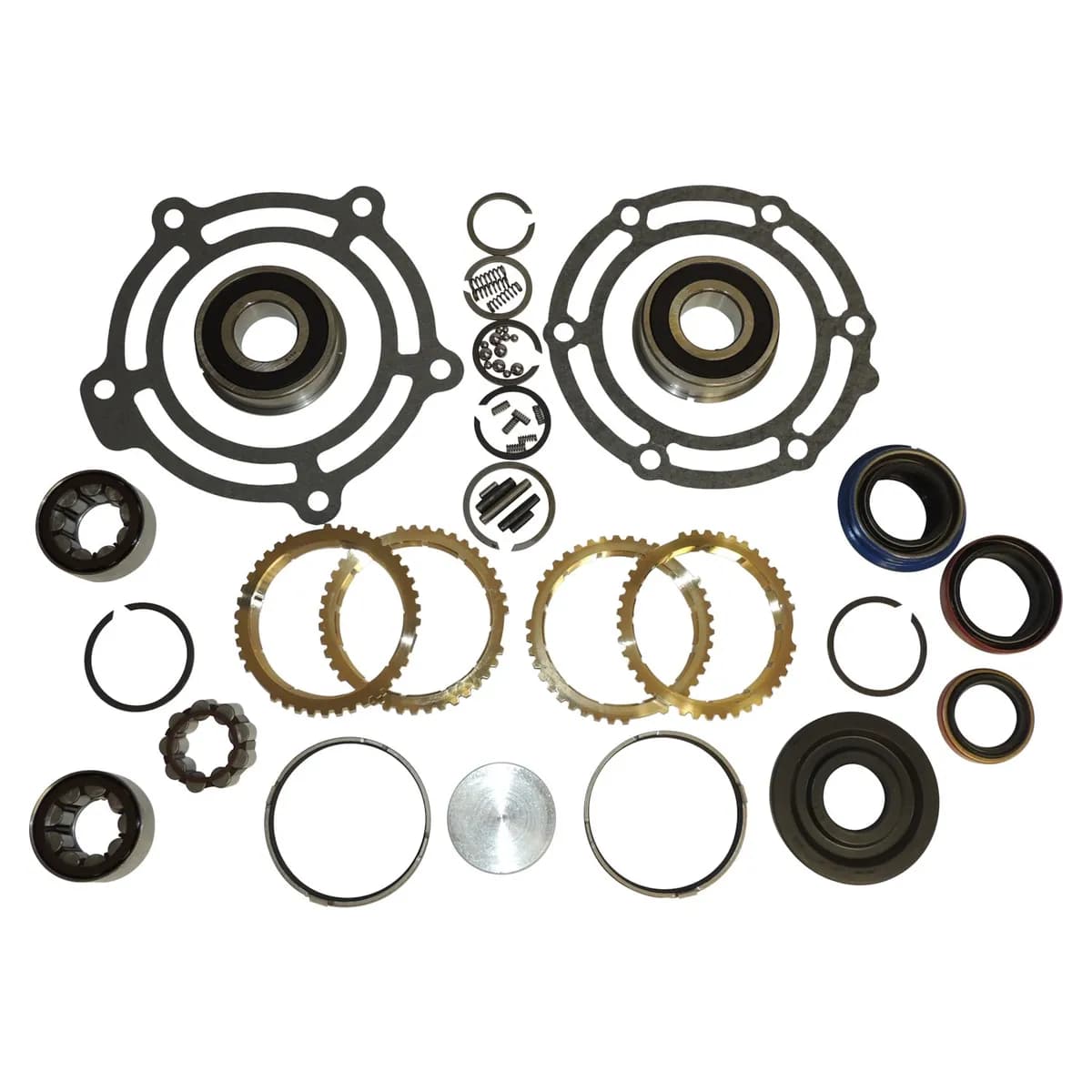 Transmission Master Overhaul Kit Jeep Dodge 2002-2004 TJ Wrangler w NV3550 Transmission 2002-2004 KJ Liberty w NV3550 Transmission 2002-2004 AN Dakota w NV3500 Transmission 2002-2004 DR Ram w NV3500 Transmission Includes Bearings Seals Springs Sna