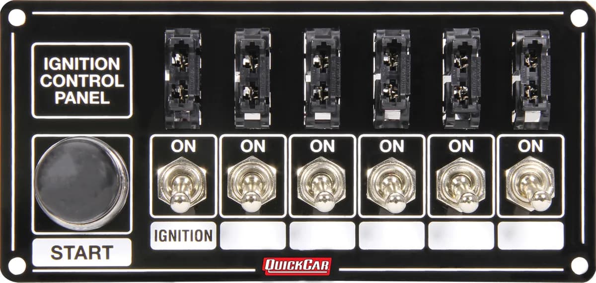 Ignition Panel Black Fused w/Start Button