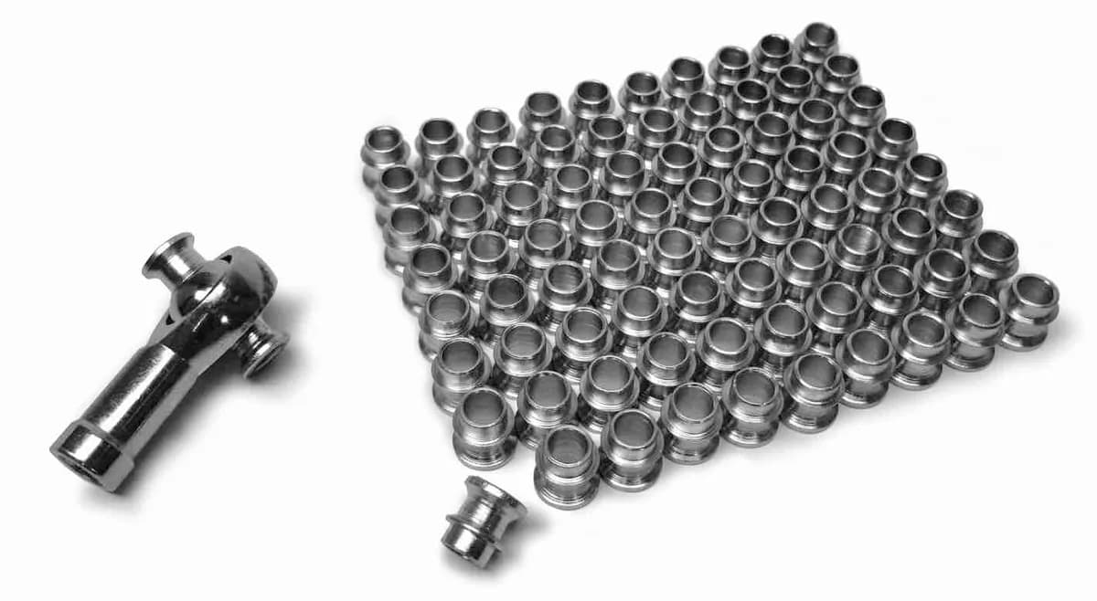 Steinjäger For 12mm Rod Ends Straight Style Rod End Misalignment Inserts Yields 10mm Bore Plated Steel 80 Pack