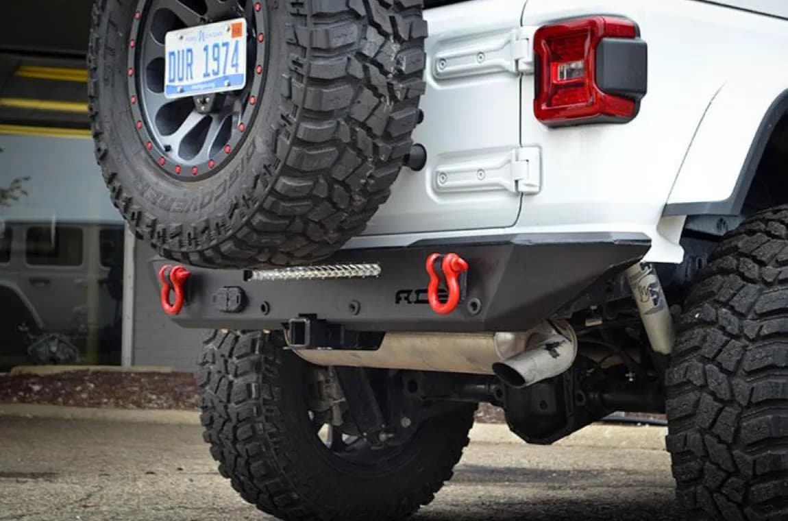 Steinjäger Bumpers Wrangler JL 2018 to Present Rear Halfback Texturized Black
