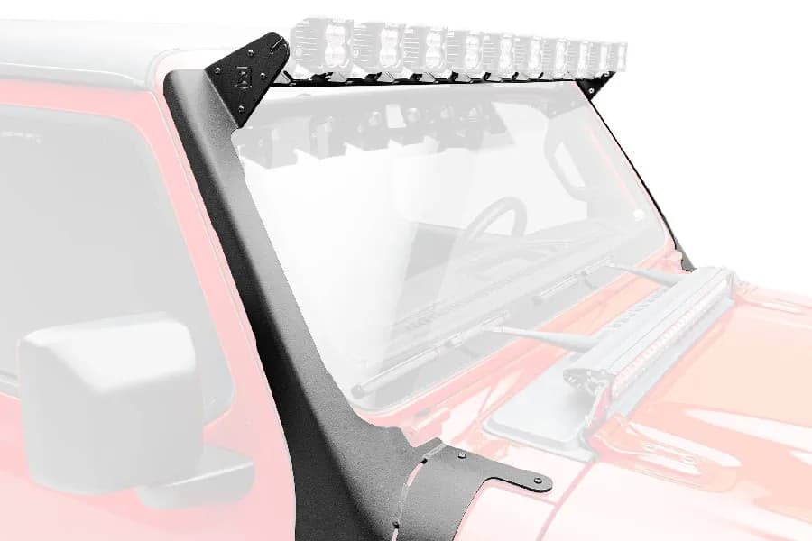 ZROADZ 2018-2023 Jeep Gladiator, JL Multi-LED Roof Cross Bar and A-Pillar Kit, Includes (10) 3-Inch ZROADZ Light Pods