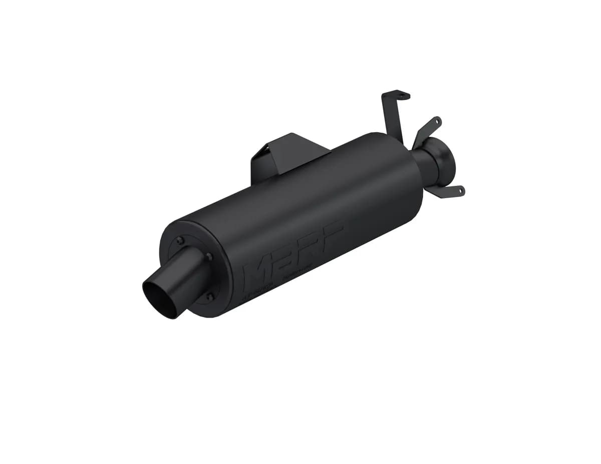ATV Exhaust System With Sport Muffler; Slip-On Combination; 1.75 in. Inlet; 4.25 in. Diameter Body; Chambered Muffler;