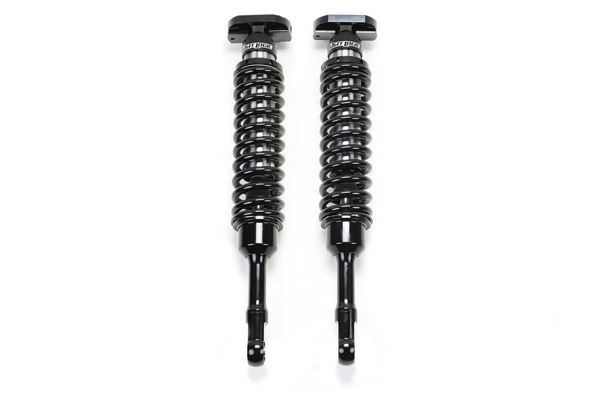 Dirt Logic 2.5 Stainless Steel Coilover Shock Absorber; Front; For 6 in. Lift; For PN[K7048DL];