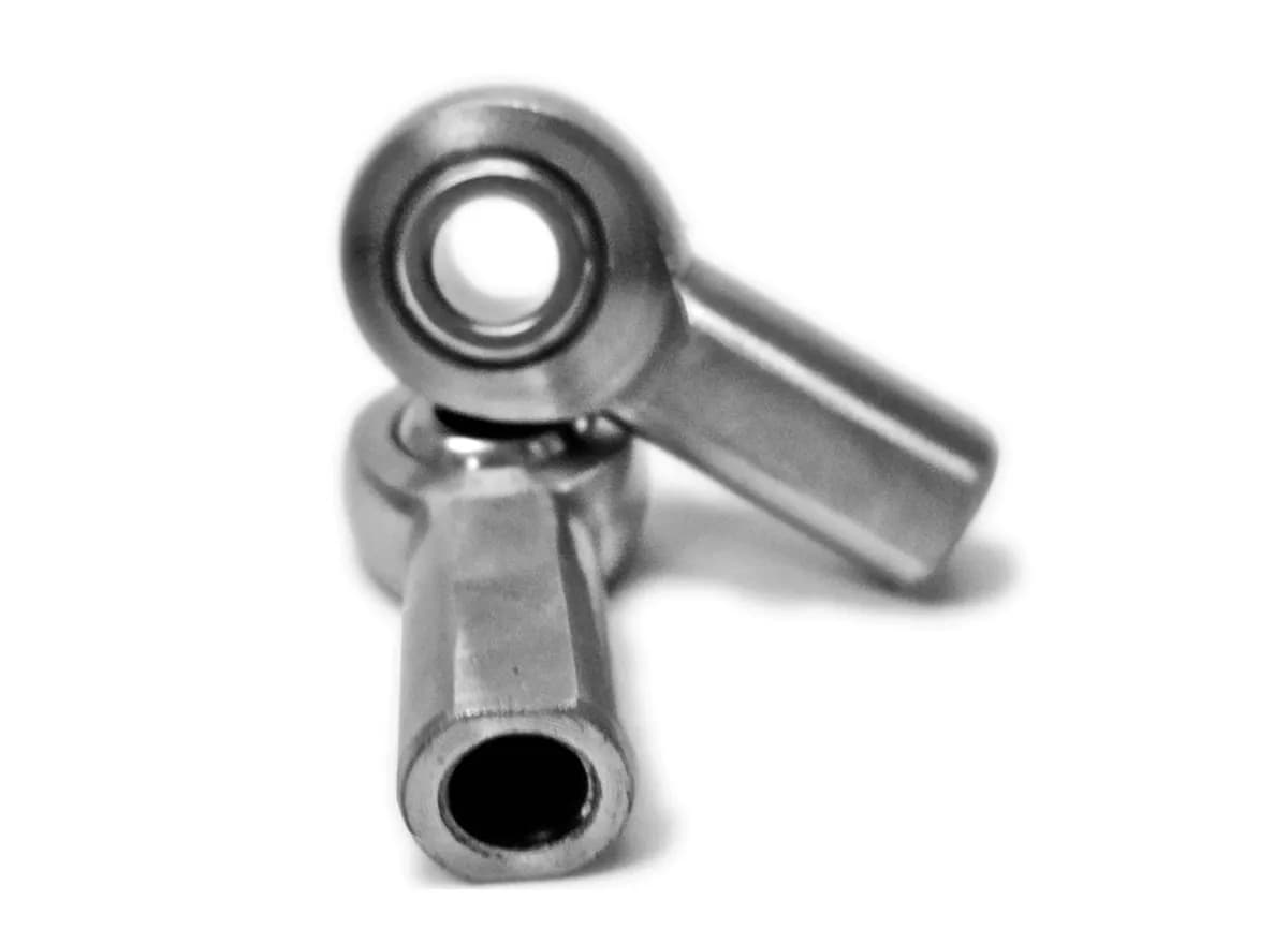 Metric Female Steel Housing, PTFE Race M16 x 2.00 RH 2 Pack