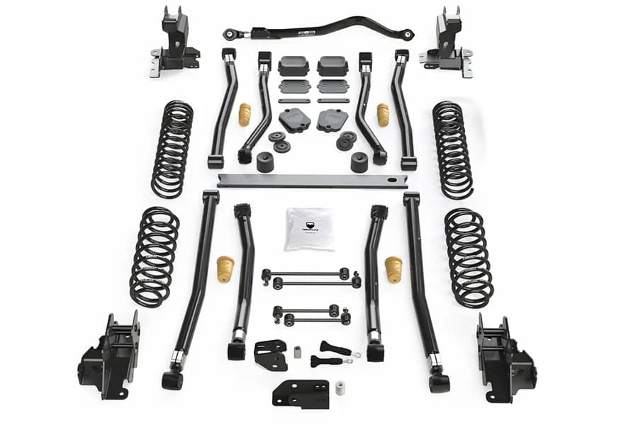 JL 4DR 4.5in Alpine Ct4 Long Arm Suspension System – no Shock Absorbers