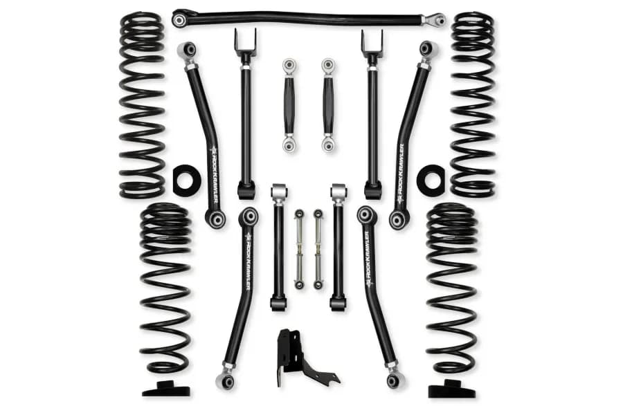 Rock Krawler 3in Adventure-X No Limits, Mid-Arm System, No Shocks - JT Rubicon
