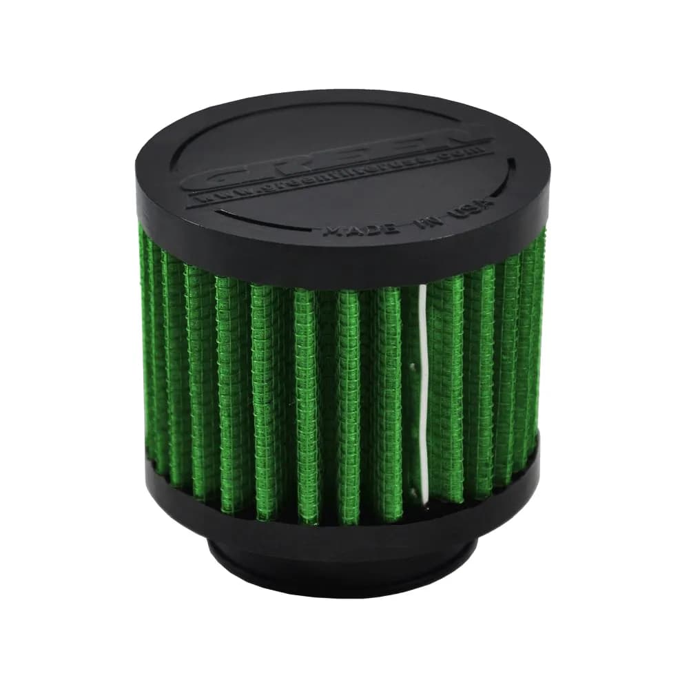 Green Filter USA - Cone Filter - Crankcase filter ID=1.5 OD=3 L=2.5 rubber cap - 2126