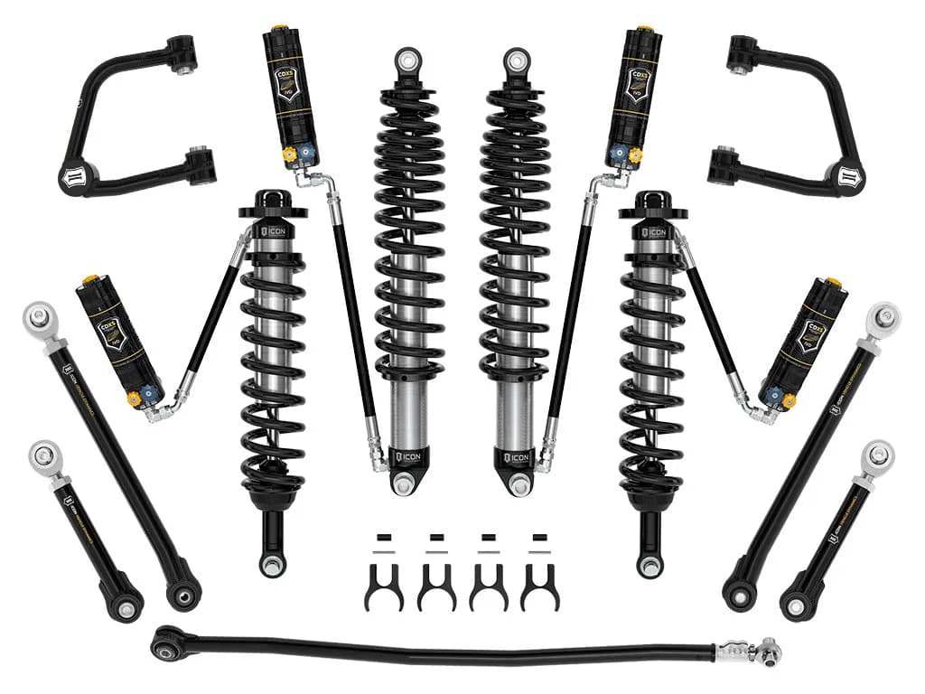 ICON 2021-2026 Ford Bronco, Non-Sasquatch, 3-4" Lift, Stage 7 Suspension System, CDXS, Tubular