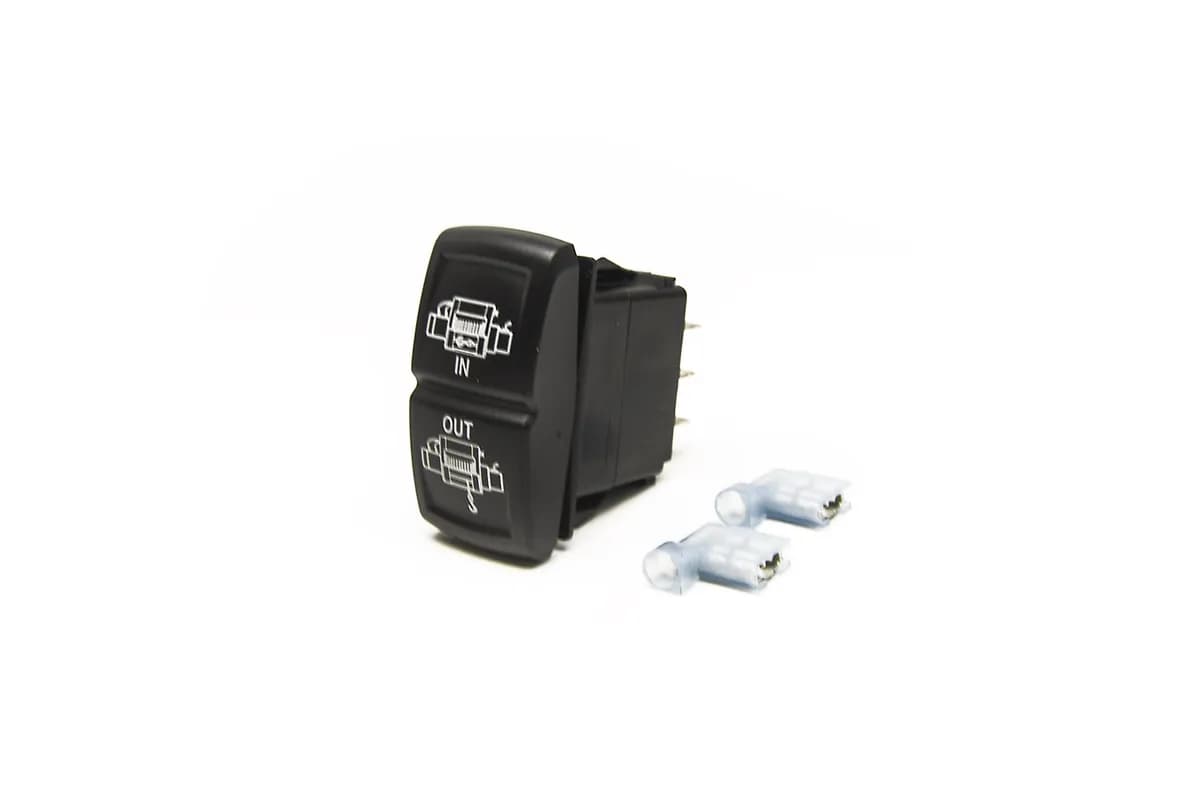 Trail Rocker Winch Control Add-On Switch; Momentary On/Off/On Operation;