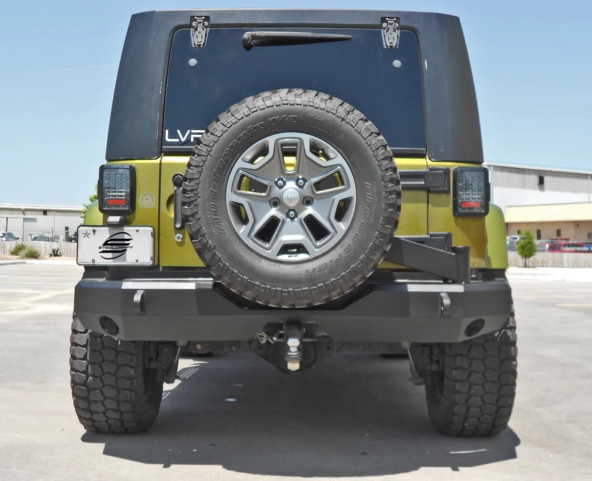 0718 Tire Carrier For Wrangler JK Rear Bumper 6592500 Textured Black Tire Carr