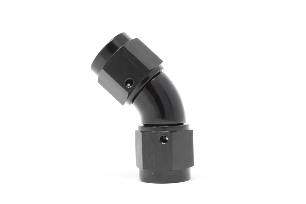 Fitting F-F Swivel 45-Deg 6an