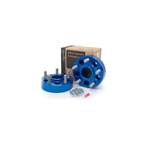 Spidertrax Jeep 5 on 4-12 to 5 on 5 Blue Wheel Adapters Pair