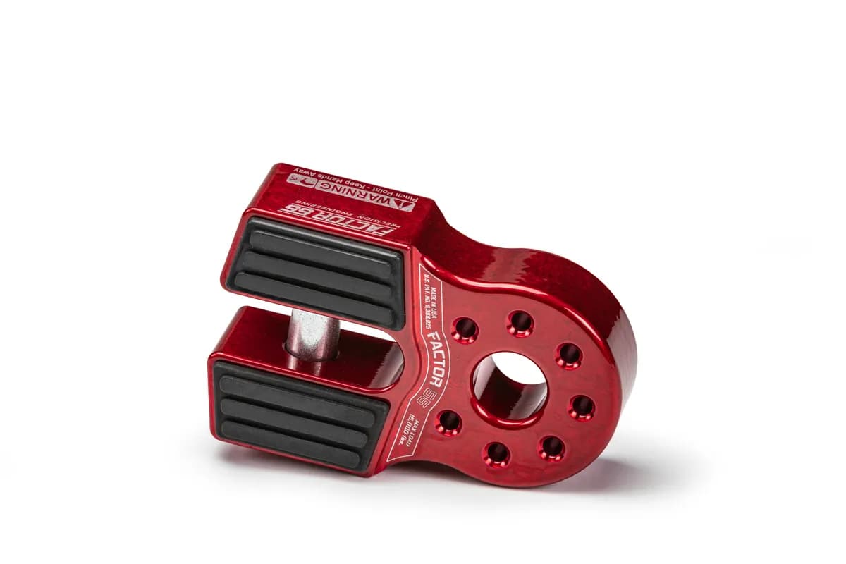 Factor 55 00050-01 Flatlink Winch Shackle Mount -- Red