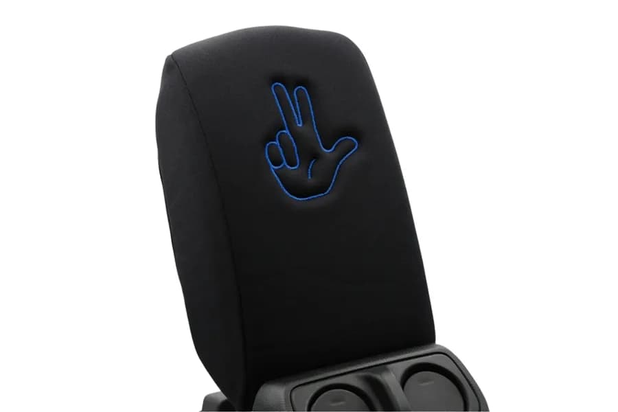 Distinction Applied Embroidered Center Console Armrest Cover - Jeep Life - Blue DA_ARMREST_JEEP_LIFE_BLUE