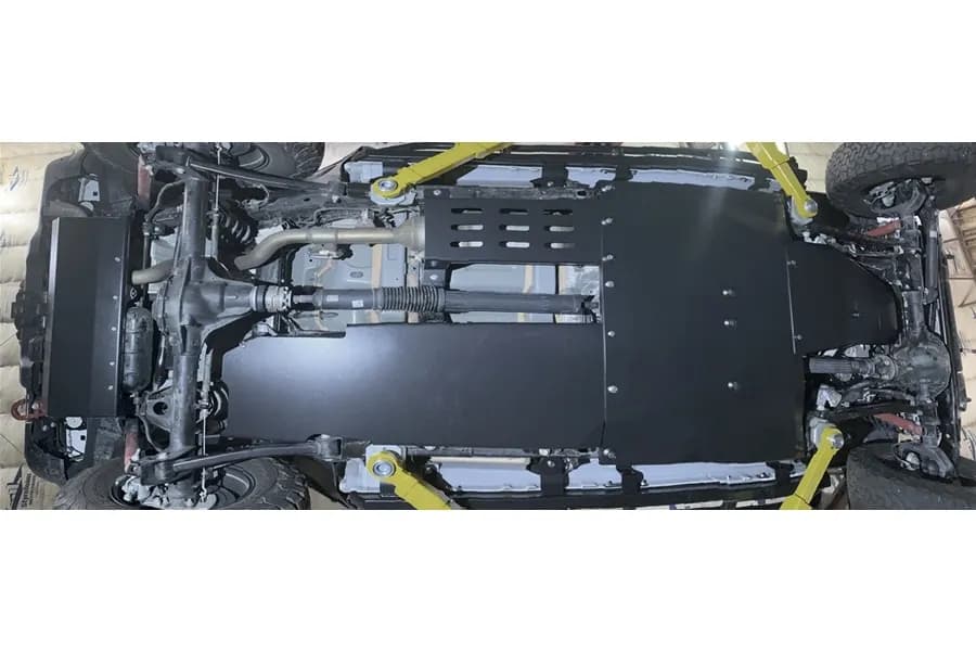 Rock Hard 4x4 Complete Bellypan Skid Plate System w/ Dual Crossmembers - JL 4DR Diesel