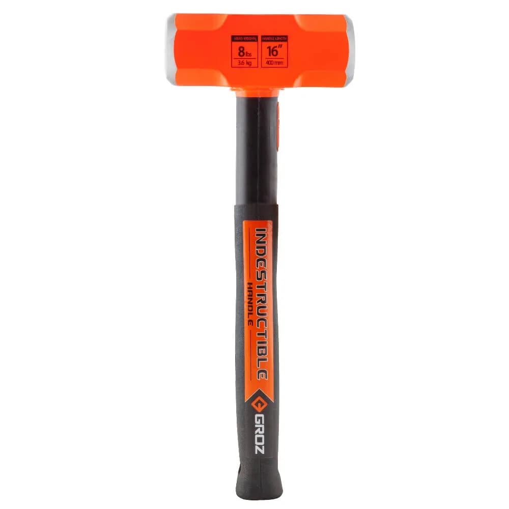 Indestructible Hammer 8 LB Sledge 16 in Handle